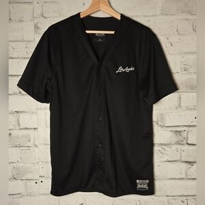 Hollister Los Angeles Black Mesh Jersey Shirt | Men’s M | Athletic Streetwear
